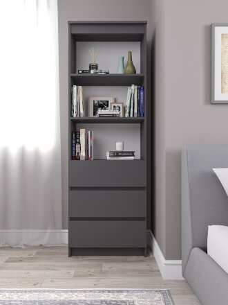 Стеллаж Мори МСТ 600.3 графит 